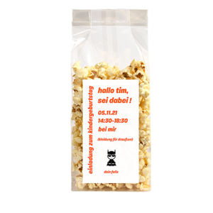 Popcorn-Einladung
